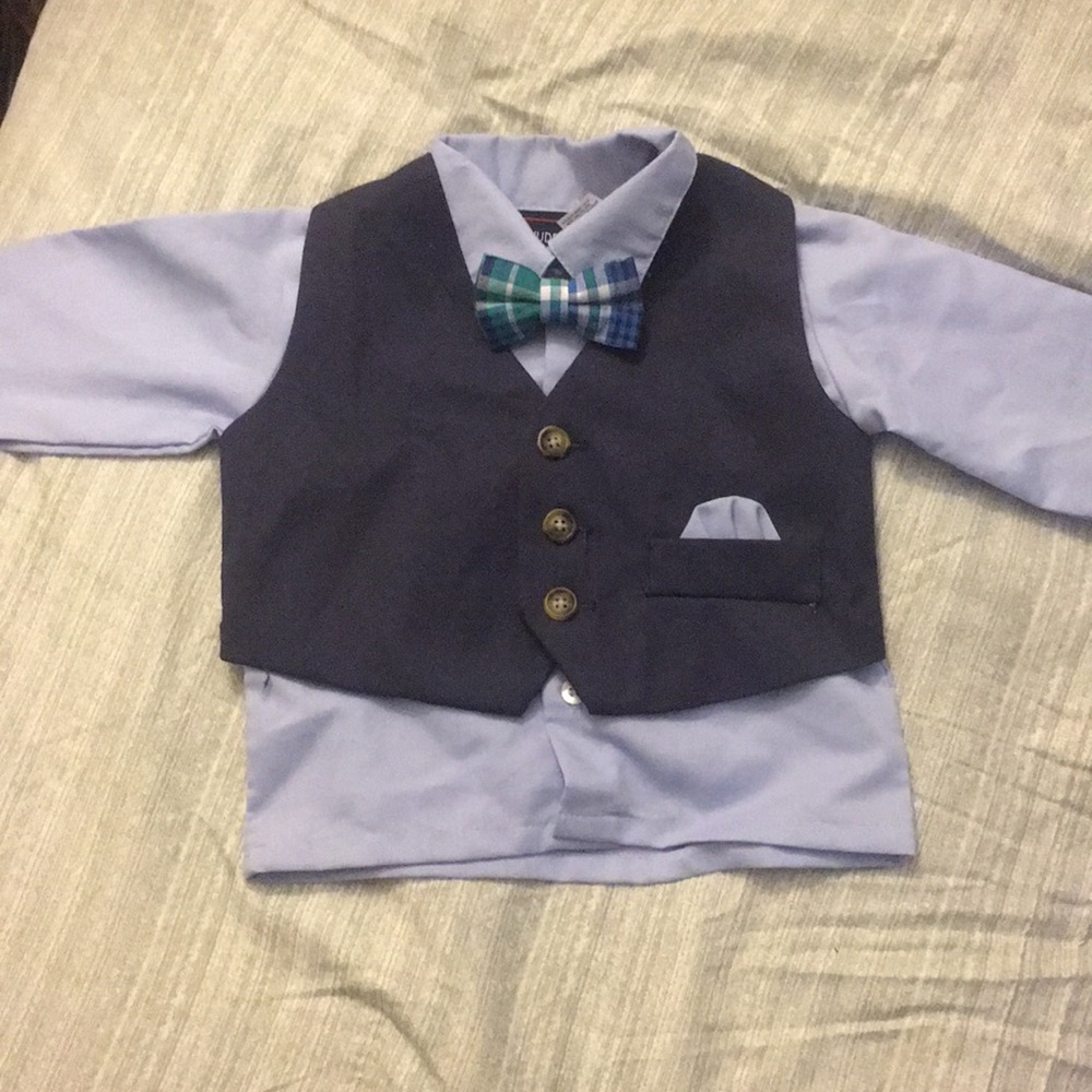 Light blue baby BOY dress up shirt.